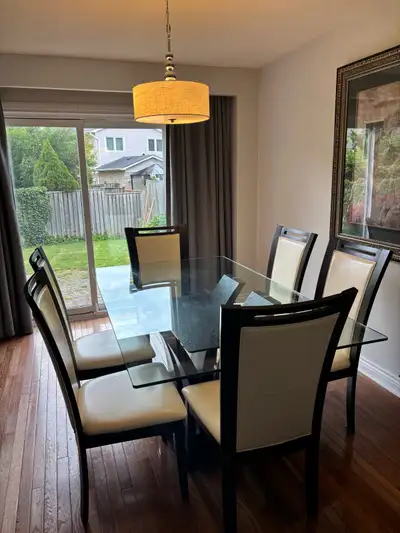 Dining room table with or without six dining, View more