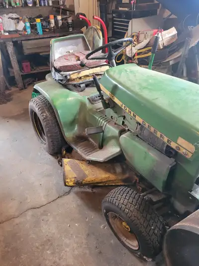 1973 John Deere Lawn Tractor and Attachments, View more