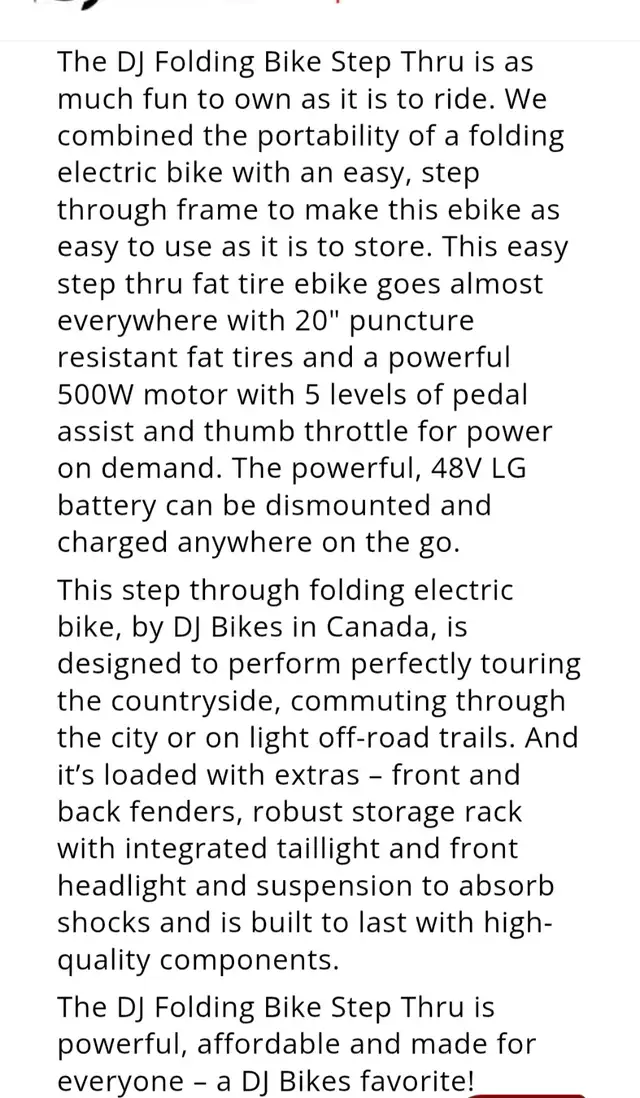 Fat Tire folding Electric bike in eBike in Calgary - Image 5