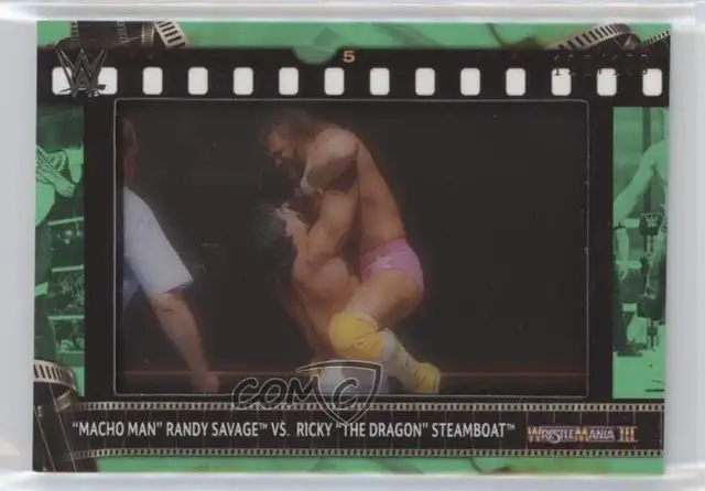 Macho Man vs Rickey Steamboat 2021 Topps Commemorative Film Card in Arts & Collectibles in Oshawa / Durham Region - Image 2