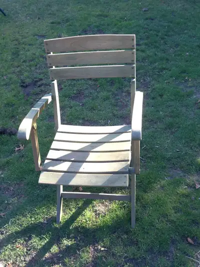 Teak patio chair, View more