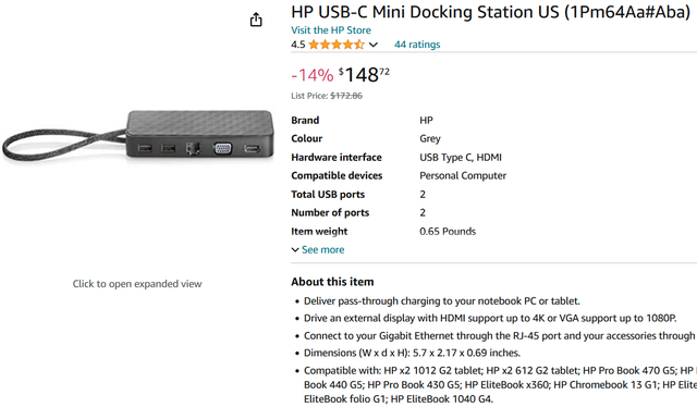 HP usb-c mini dock station in General Electronics in City of Toronto - Image 6