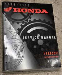 Original 1999-2000 Honda VFR Service Manual Excellent Condition