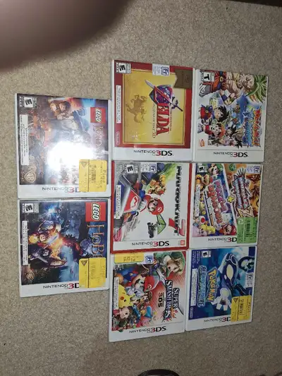 Dragonball fusion SOLD Pokemon alpha saphire $60 Zelda ocarina $40 Puzzle dragons $30 Mario kart 7 $...