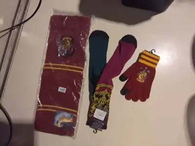 Harry Potter scarf, socks, and mittens, View more