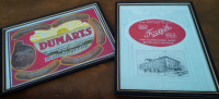 2 Old Berlin (Kitchener) Framed Advertising, Forsyth, Dumarts