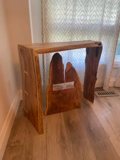 live edge waterfall table , View more