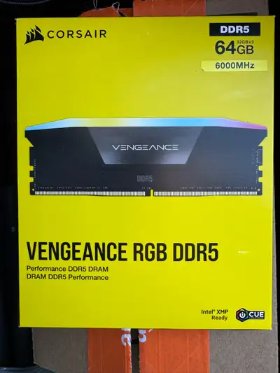 Corsair 64GB DDR5 RAM 6000MHz CL30, View more