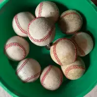 10 Used Basesballs