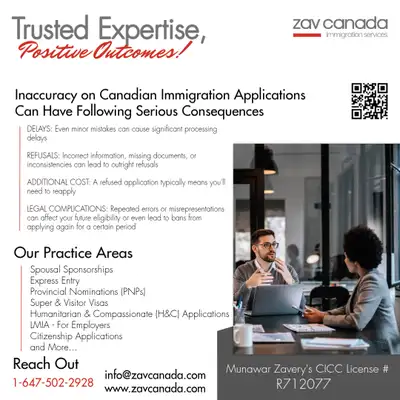 Spousal Sponsorship n Super Visa Experts - Avoid costly mistakes, View more