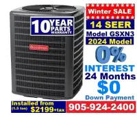 Lennox Goodman Air conditioner installed from $2199 furnace 2499