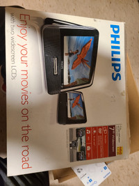 Philips Portable DVD player Dual screen 7 inch