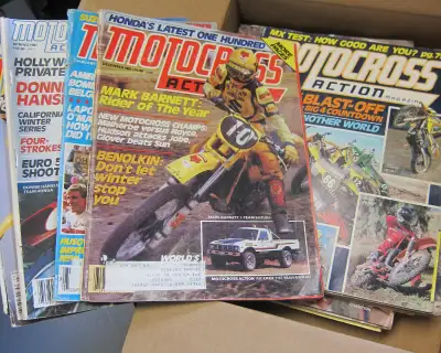 A collection of Motocross Action Magazines - 20 issues from the late 70's and early 80's. New model...