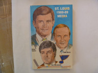 ST. LOUIS BLUES 1988-89 Media Guide