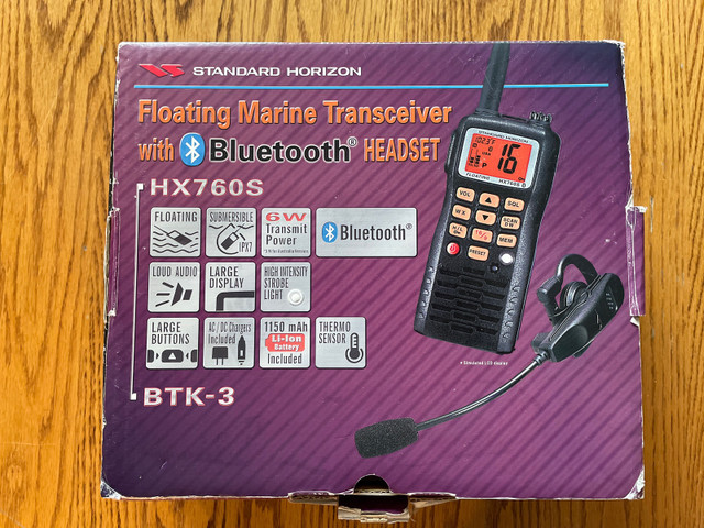 Standard Horizon Floating Marine VHF Radio with Bluetooth in General Electronics in Cranbrook