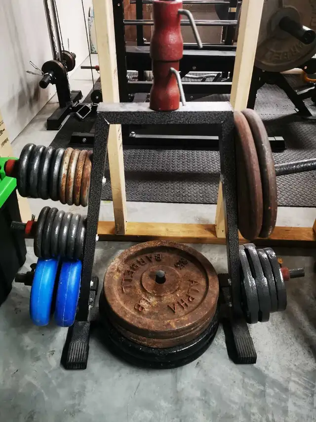 weight rack with bench, bars and waights in Exercise Equipment in Cranbrook - Image 5