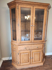 Hutch and display cabinet. 