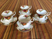 Royal Albert Old Country Roses Demi Tasse Cup & Saucer sets