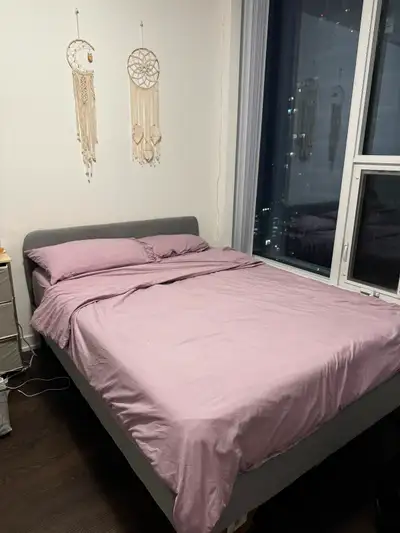 Selling double bed with 12 inch cooling mattress, View more
