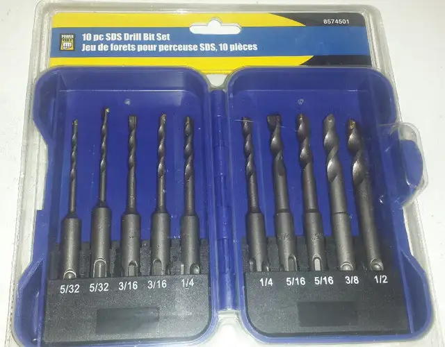Brand New 10 Pc SDS Masonry Drill Bit Set in Power Tools in Lethbridge - Image 3