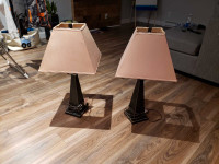 2 table lamps