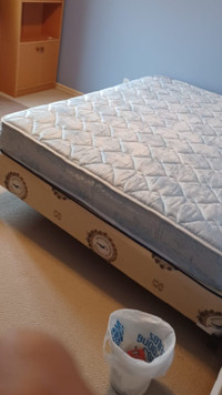 Free delivery. Vintage mattress, boxspring. Super clean