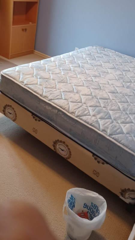 Free delivery. Vintage mattress, boxspring. Super clean in Arts & Collectibles in St. Albert