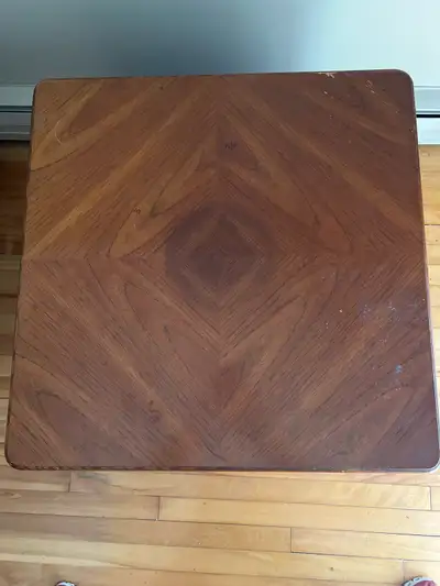 WOOD accent table with storage, View more