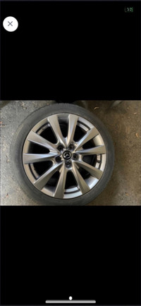 SINGLE 2019 Mazda 3 rim x 1 - 18 with tire