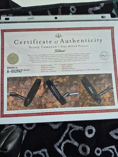 Scotty Cameron Oil Can Left Hand Putter w CoA Titleist, View more