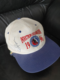 Hockey Hall of Fame Inductions autographed memorabilia cap