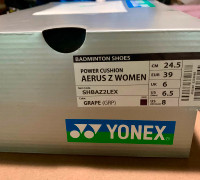 YONEX AERUS Z WOMEN US 8 grape badminton shoes