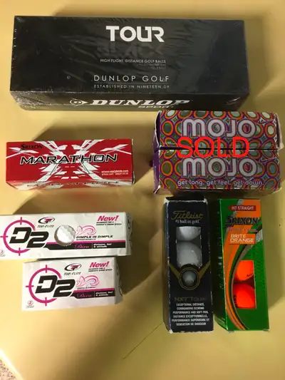 "NEW"  Golf Balls-Srixon, Topflite, Titleist, Dunlop & Nike, View more