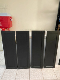 Black Cabinet Doors (4pcs)