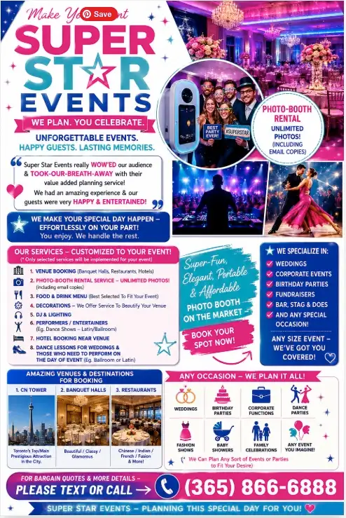  Event & Party Planning | Weddings & Birthday ~ *Photo Booth!
