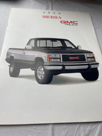 VINTAGE 1990 GMC SIERRA TRUCK SALES BROCHURE #M1682