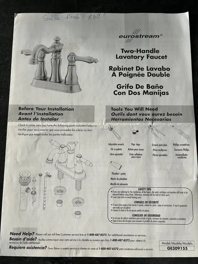 Robinet (salle de bain) in Plumbing, Sinks, Toilets & Showers in Longueuil / South Shore - Image 5
