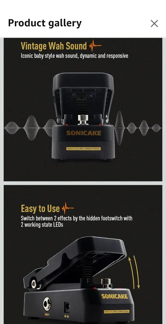 SONICAKE VolWah Active Volume & Wah Pedal in Amps & Pedals in City of Toronto - Image 8
