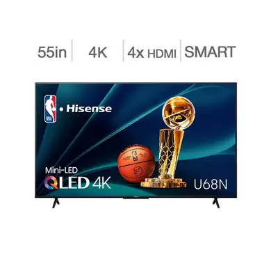 Hisense 55" 4K UHD HDR Mini LED QLED Smart Google TV (55U68N) SA, View more