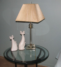 Lampe sur pied et lampe de table