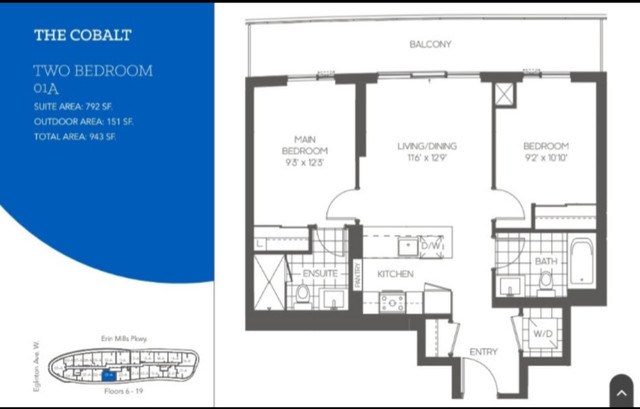 2 bedroom condo in Long Term Rentals in Mississauga / Peel Region - Image 2