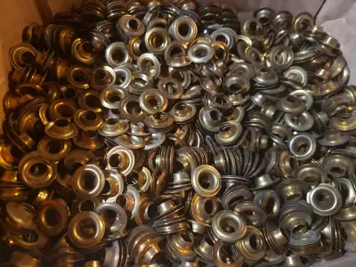 Spaenaur Sheet Brass Grommets with Washers, size #1, 5/16" 100+, View more