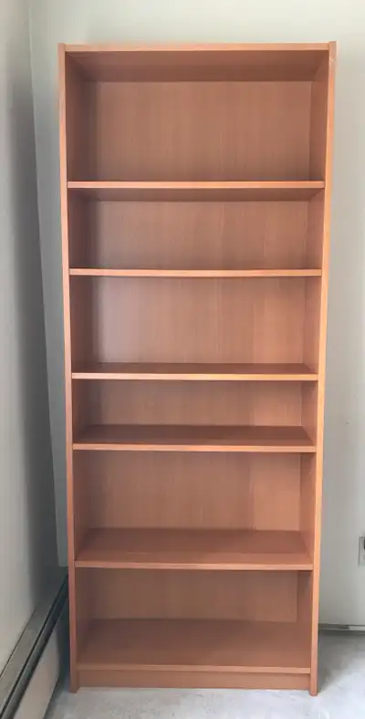 Tall bookcase with 4 adjustable shelves Excellent condition Dimensions: see last photo for details W...