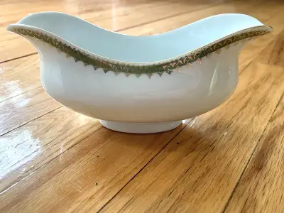 Antique Empire Austria Bone China Dish Gravy boat, condiment dish,...etc Perfect ; like new excellen...