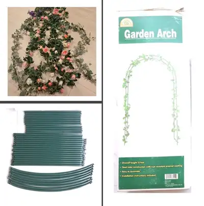 Wedding arch / Garden arch - Height 8' - Steel tube contruction with rust resistant enamel coating -...