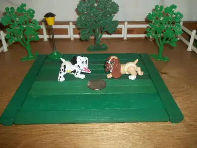 LGT-2 puppy with diaper(# 1 & 12)2 figurines chiots avec couches, View more