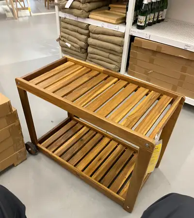 IKEA Wooden Serving Cart/Storage Rack(indoor/outdoor use), View more