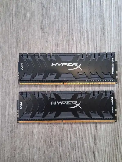 2x8GB of Kingston Hyper DDR4-3000 CL15-17-17 @ 1.35V, View more