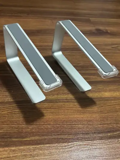 $15 for laptop aluminum stand, missing cross bar , View more