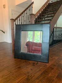 Decorative Wall Mirror with Padded Frame